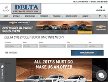 Tablet Screenshot of deltaautosales.net